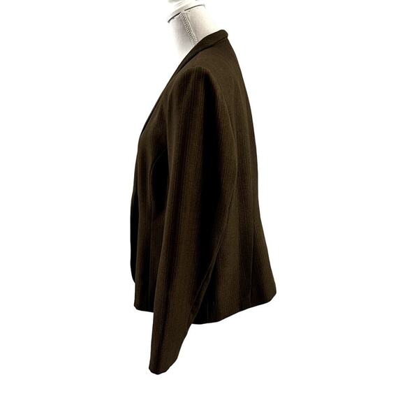 Alfred Dunner Brown Oversized Blazer Size 12 - Picture 3 of 6